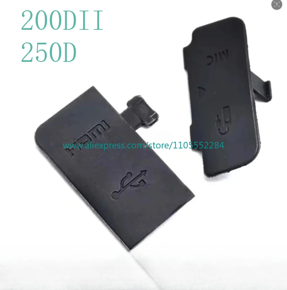 New HDMI-compatible MIC USB Rubber Cover Unit For Canon EOS 200D 200DII 250D Camera Repair Part view 3