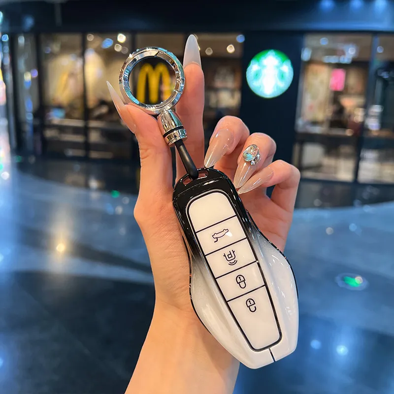 For Hong qi HS6 PHEV 2026 Car key set all inclusive remote control case protective buckle key chain