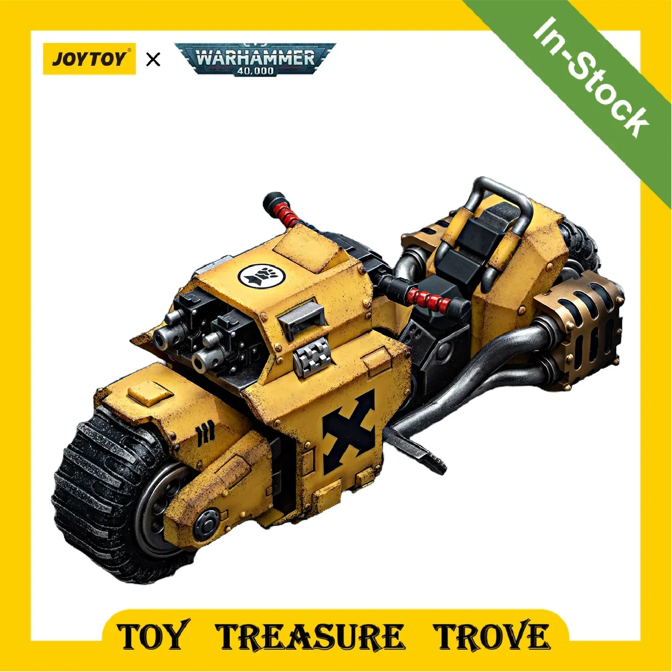 

[IN STOCK] JOYTOY Warhammer 40k 1/18 Action Figure Imperial Fists Raider-pattern Combat Bike Toy Colleciton