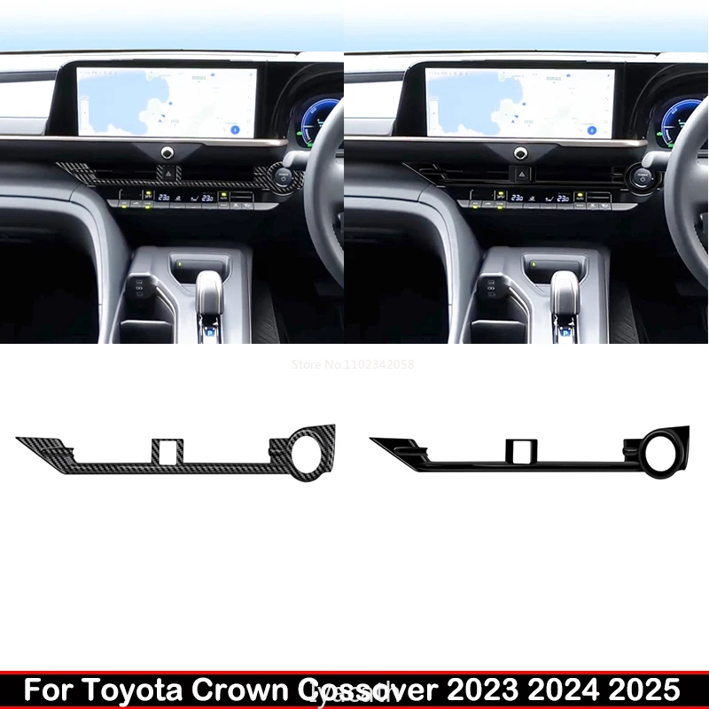 For Toyota Crown Crossover 2023 2024 2025 Interior Car Accessories Center Air conditions outlet cover middle AC Vent Cover Trim