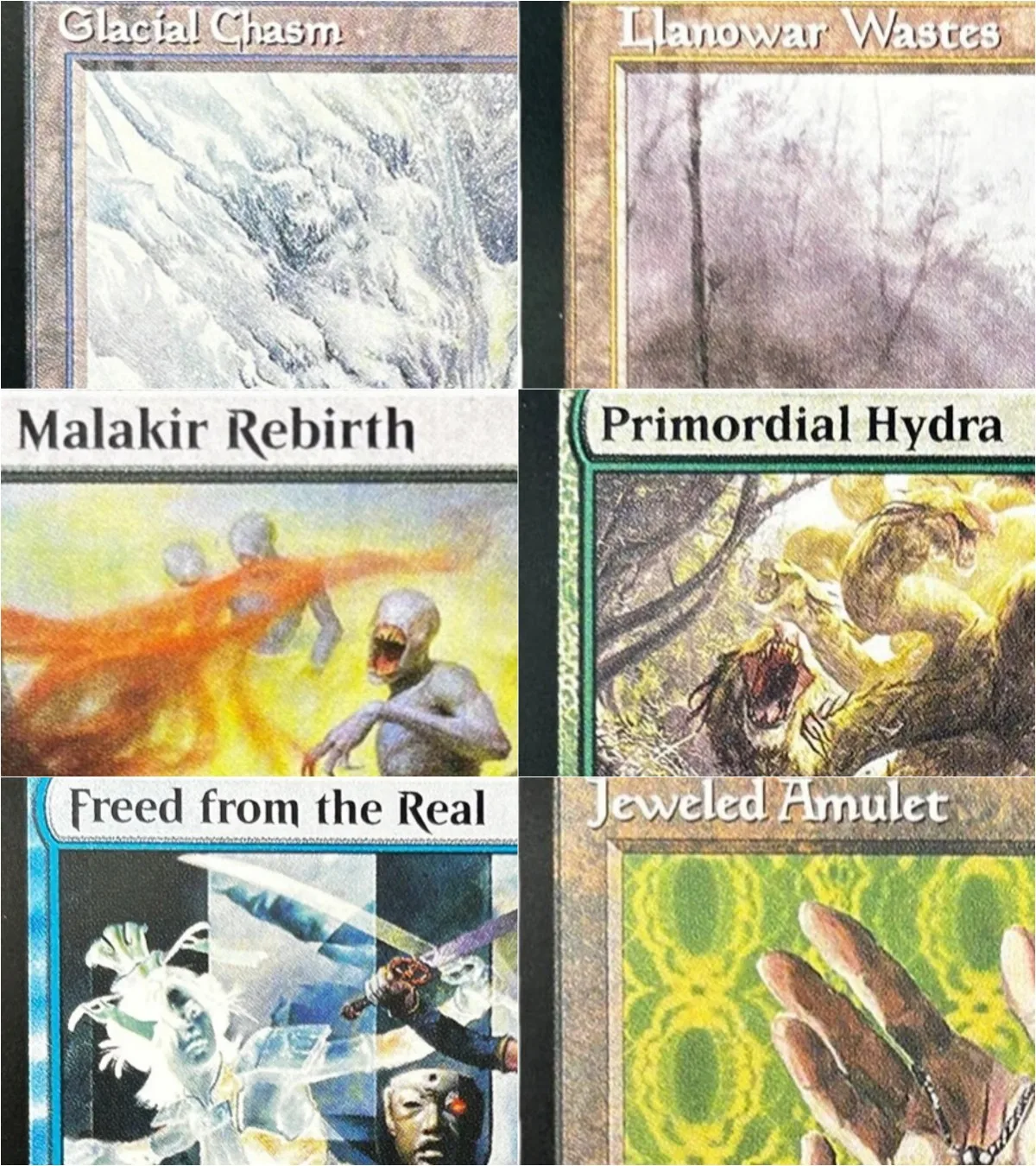

Regular Malakir Rebirth/ Glacial Chasm/Swarmyard Magical Proxy Cards Game Quality Gathering Board Playing Game Trading Cards