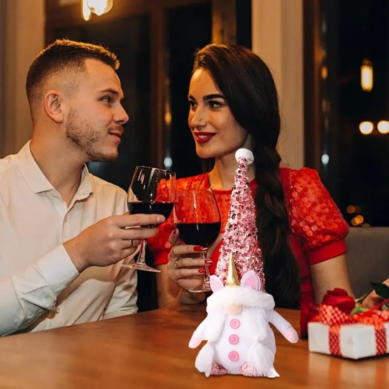 

Безликая кукла на День святого Валентина, плюшевые фигурки гномов, декор, карлик, изображение старика, украшение стола для книжной полки, учебный столик, прикроватная тумбочка