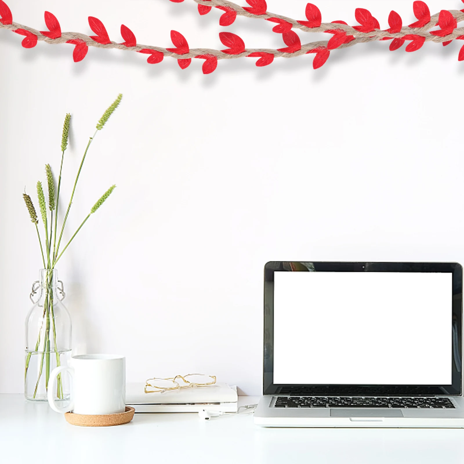 

Rattan Rope DIY Ribbons Wrapping Wedding Decor Christmas Burlap Rolls Jute Lace Craft Home Decor GiftsVine Rope Elastic B