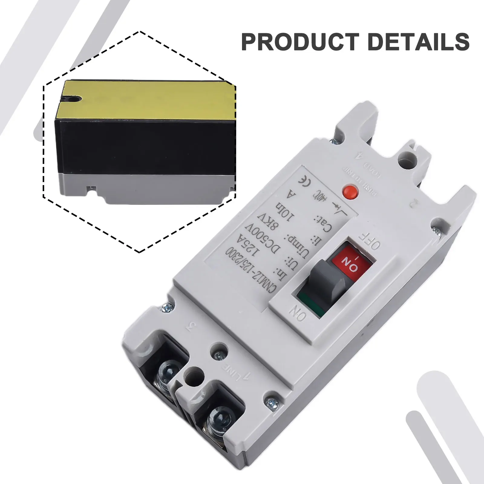 DC 600V 2-Pole Solar Circuit Breaker MCCB for PV String Protection and Battery Interface in Off-Grid and Installations