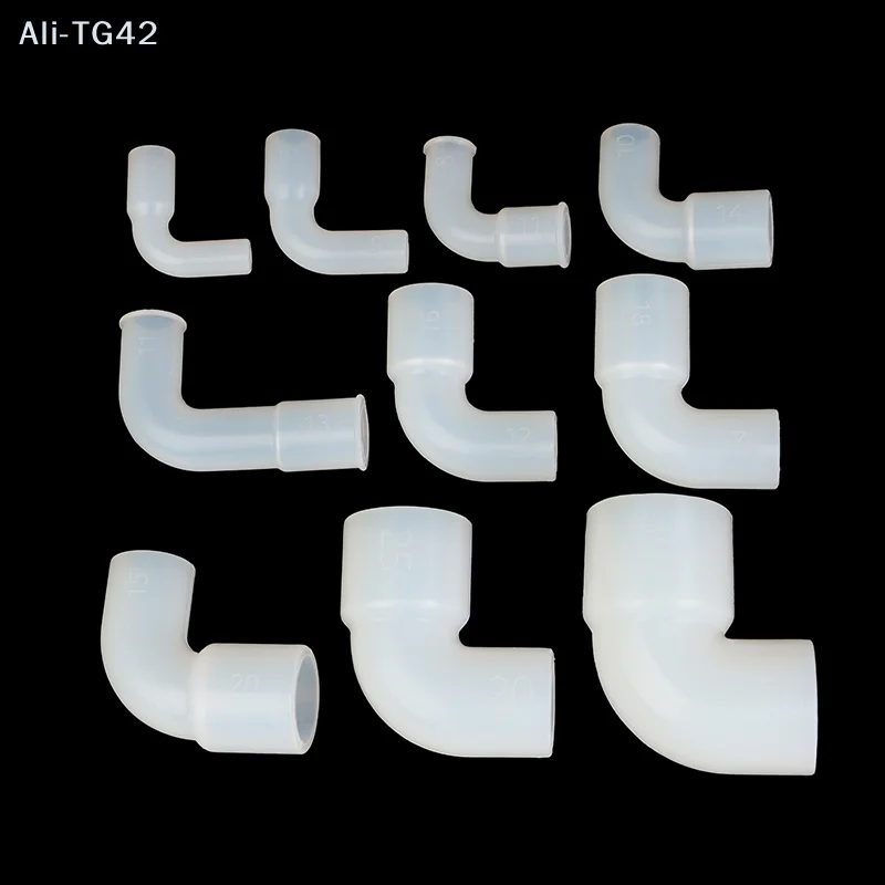 1PC Silicone Elbow Connector Soft Hard Pipe Variable Diameter Elastic Right Angle Rubber Coupling Fish Tank Irrigation Garden