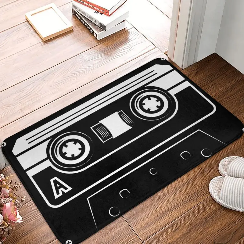 Music Cassette Front Door Floor Entrance Mat Outdoor Rock and Roll Bathroom Kitchen Doormat Bedroom Carpet Rug