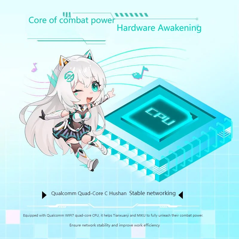 ASUS TUF Gaming Router 2 (Hatsune Miku Edition), WiFi 7, 2.5G Port, Gaming Wireless Acceleration, AiMesh Compatible
