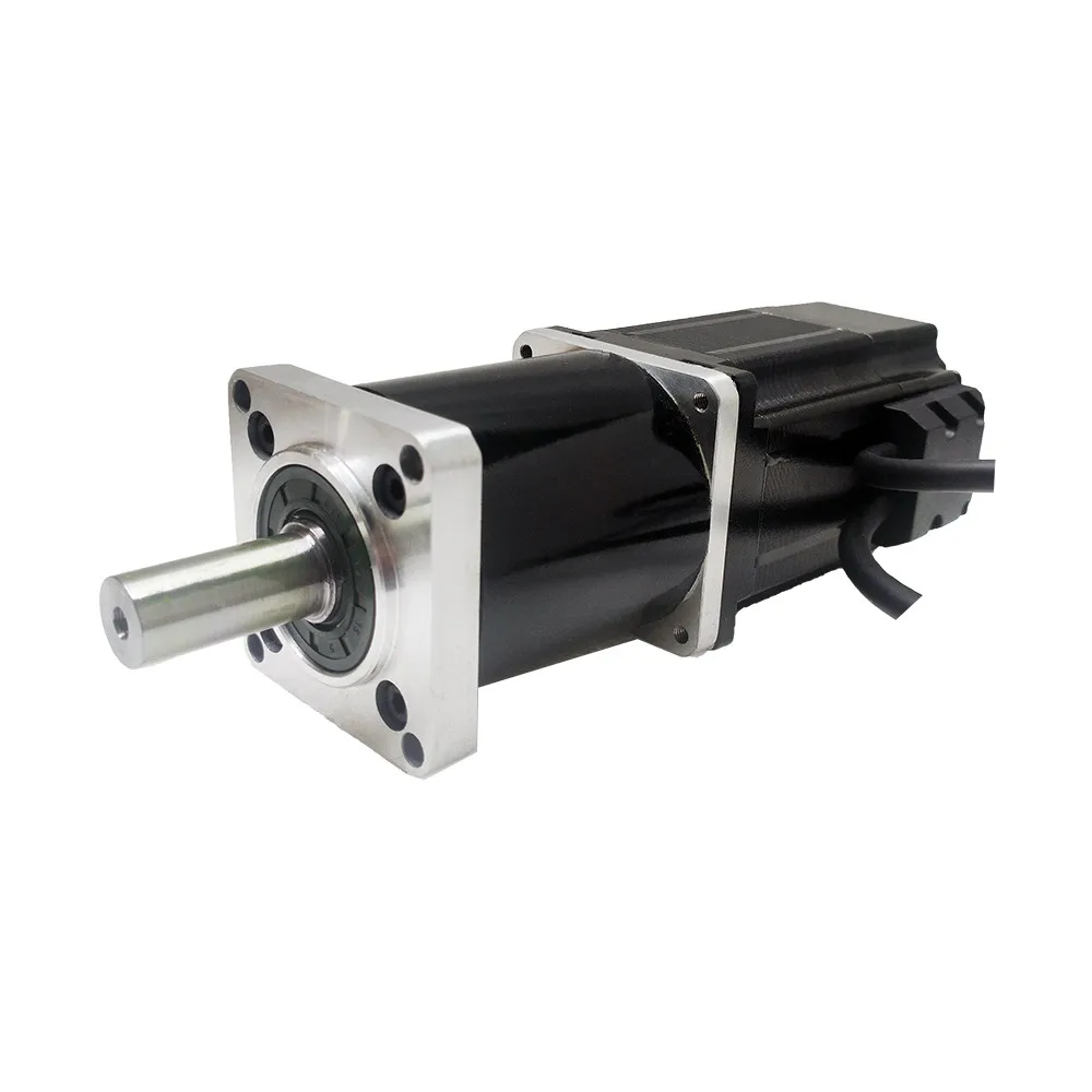 24V 125W NEMA23 Planetary Geared Brushless DC Motor Ratio 4:1/5:1/10:1/16:1/20:1/25:1/40:1/50:1/100:1 Reducer 3phase BLDC