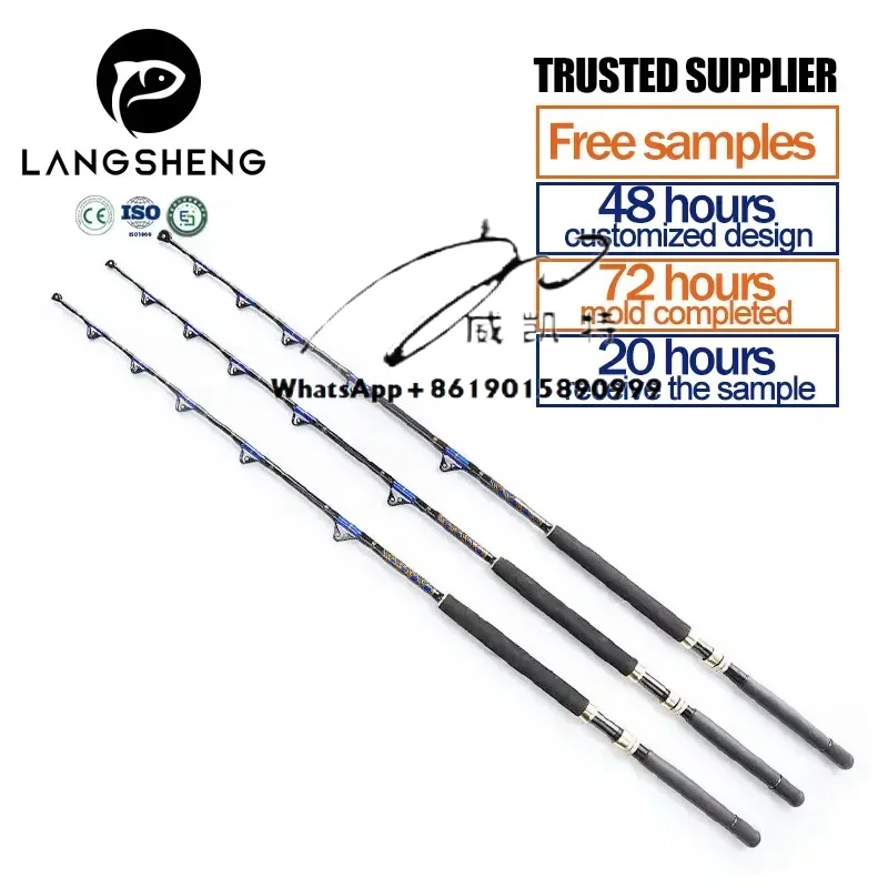 30-50 pounds 50-80 pounds 80-130 pounds electronic glass 5'6 'fiber boat tuna telescopic fishing rod