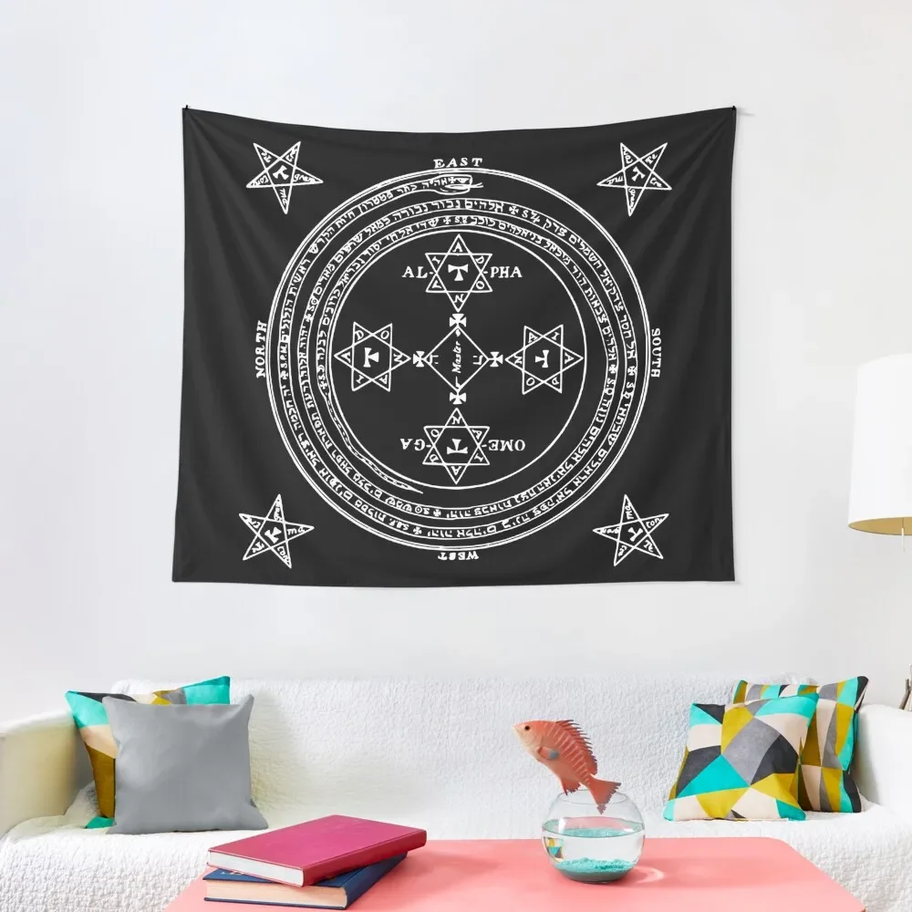 

SUMMONING CIRCLE - WHITE / BLACK Tapestry Wall Decorations Decoration Room Home Decoration Tapestry