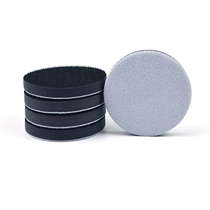 Tampone per lucidatura in schiuma morbida con gancio e anello da 3 pollici per tampone abrasivo da 3 "tampone di interfaccia da 5 pezzi strumenti abrasivi accessori per lucidatura