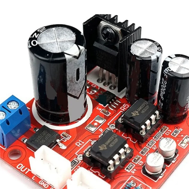 N05R 3X المزدوج NE5532 Preamp مضخم الصوت مجلس ستيريو فيلم آلة قبل مكبر للصوت 8/16/35 مللي متر لفيلم الفيلم القديم العارض