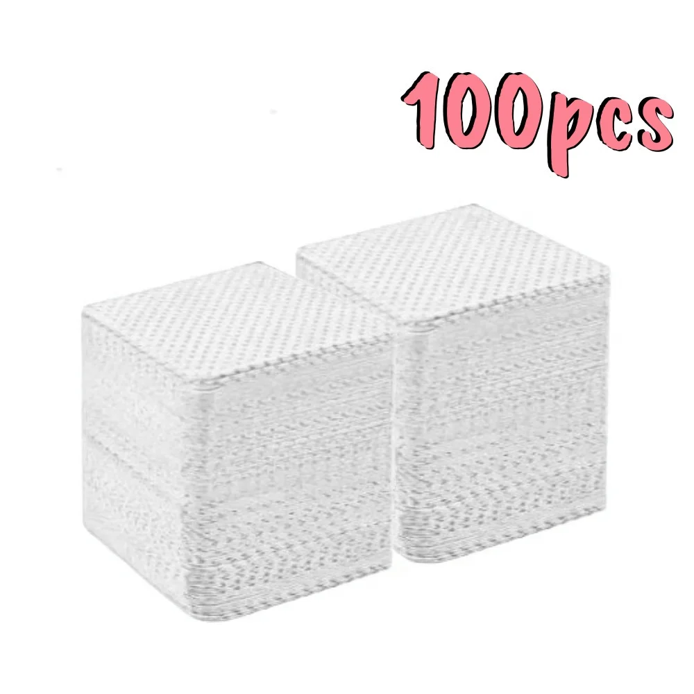 20-600 Stuks Niet-pluizende Nageldoekjes Gel Reinigingsdoekjes Aluminiumvrije Nagellak Remover Pads Voor Nail Beauty schoonmaken Care Tool