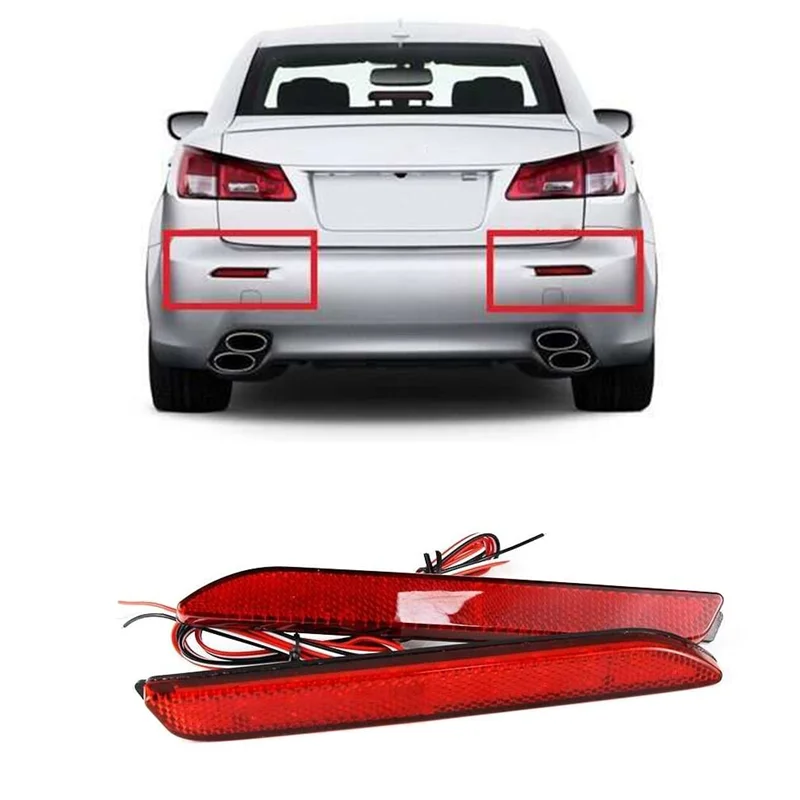 Red Lens Bumper Reflector Brake Rear Bar Light Rear Tail Light Turn Signal LED Car for Toyota for Lexus 8192008010