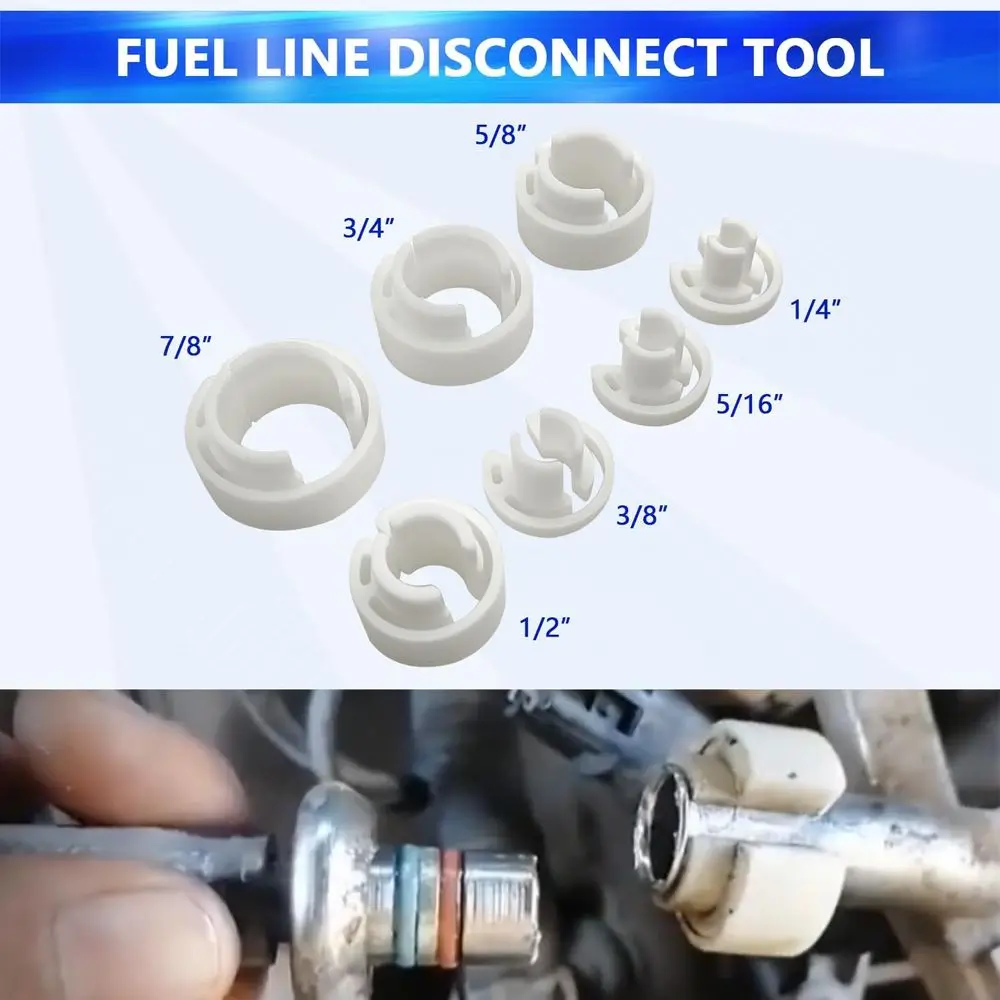 46pcs Master Quick Disconnect Tool Set Fuel Line Disconnect Tool Kit for Automotive A/C Fuel & Transmission Systems, Fuel Line R