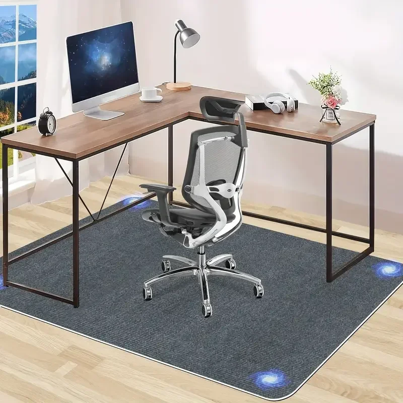 

Office Non-slip Rolling Chair Comes with Adhesive Easy Use Suitable Bedroom Living Room Office Chair Mats and Carpets