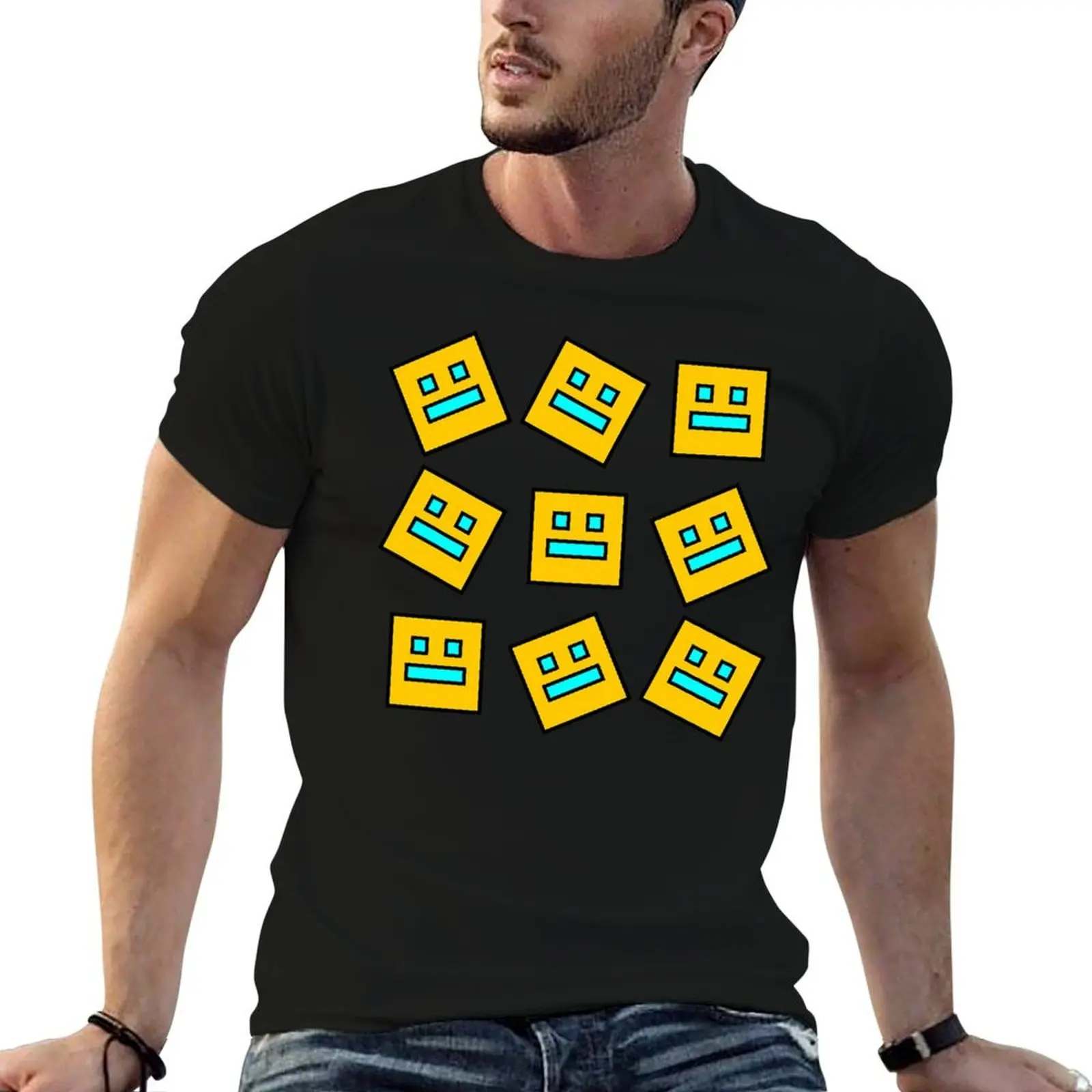 

Geometry Dash T-Shirt printed t shirts for man anime t shirts for man T-Shirt