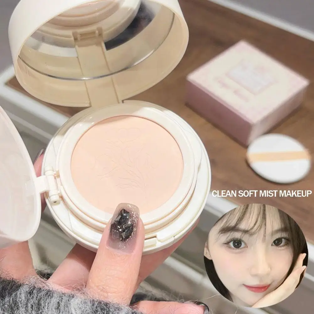 Double-layer Air Cushion Foundation Cream Smooth Silky Setting Powder Palette With Puff All In One Concealer Makeup Cosmetics