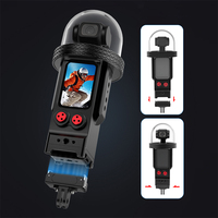 80M Waterproof Dive Case for DJI Osmo Pocket 3 Aluminum Cage Frame Underwater Diving Housing Magnetic Quick Release Tripod Mount