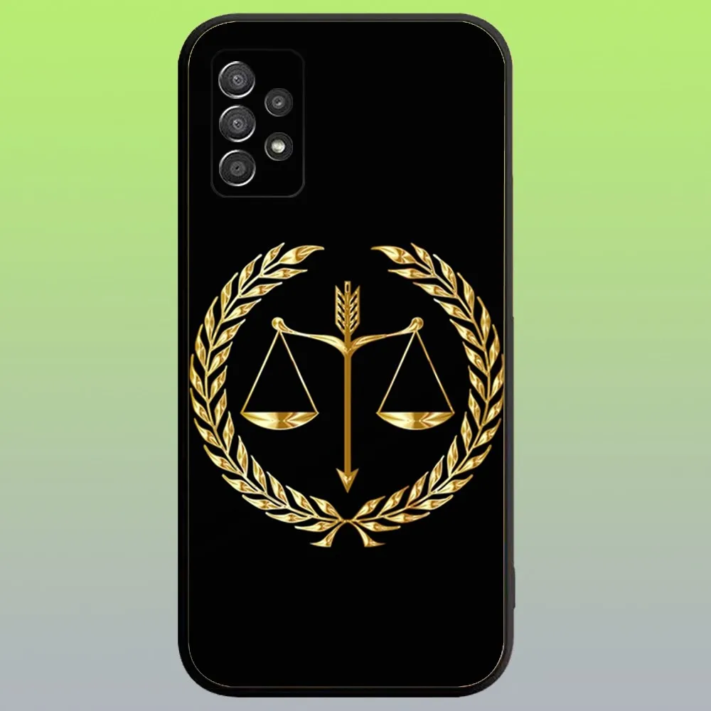 Law Judge Justice Lawyer Phone Case For Samsung Galaxy A20,A21s,A22,A31,A32,A52,A53,A72,73,A80,A91 Soft Black Cover