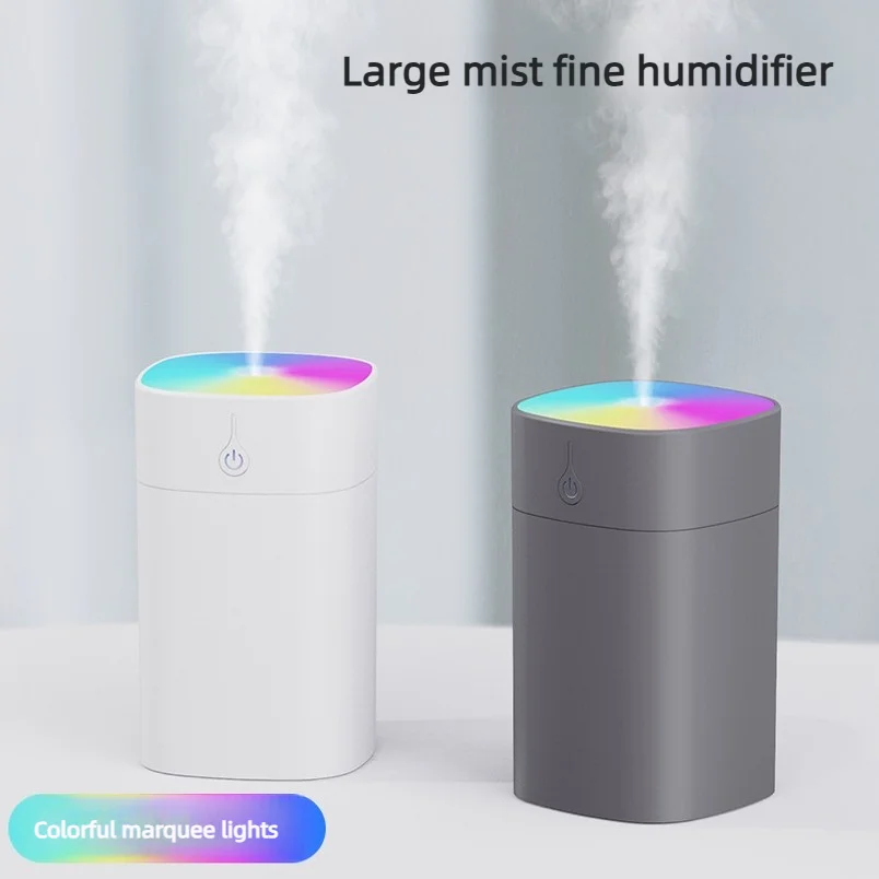 400mlportable Usb Mini Humidifier Quiet Air Moisturizer With Colorful Running Led Ambient Lights For Home Desktop Car Indoor Use