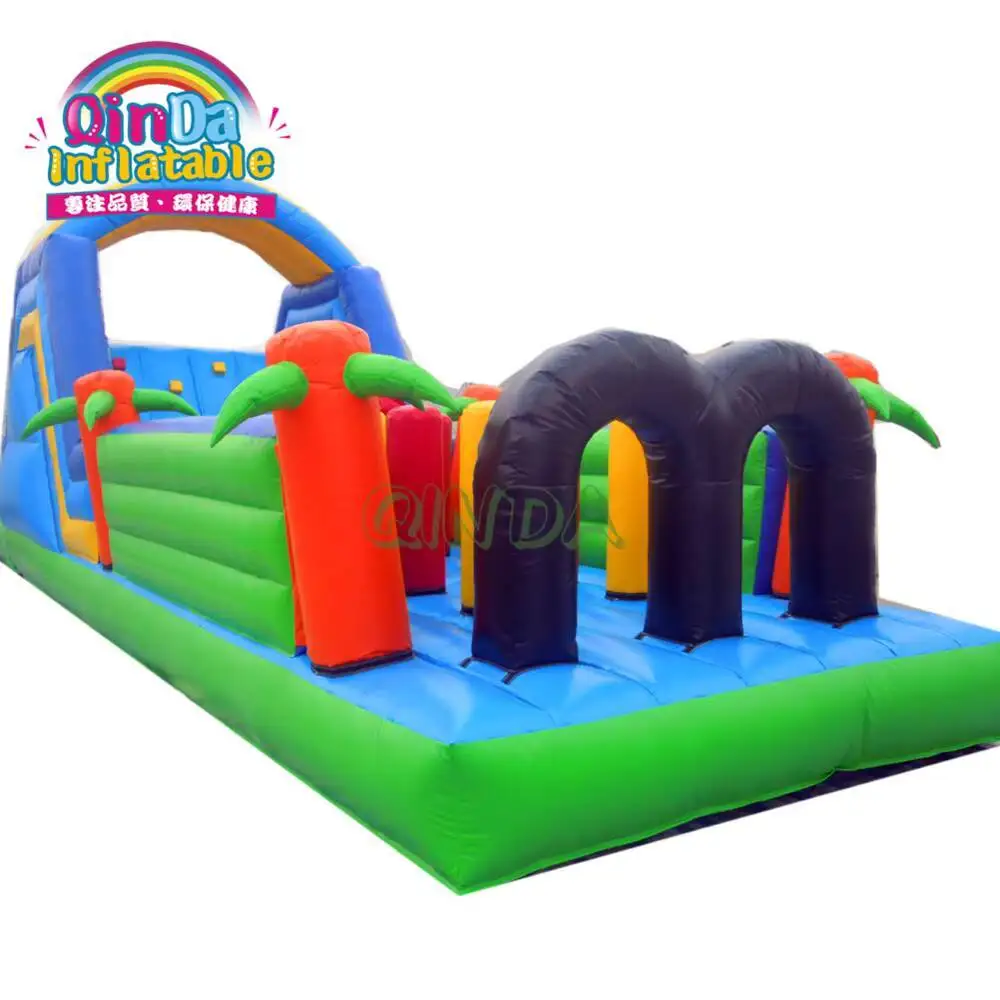 Outdoor Sport Game Inflatable Challenge Run For Adults Big Commercial Inflatable Obstacle Course