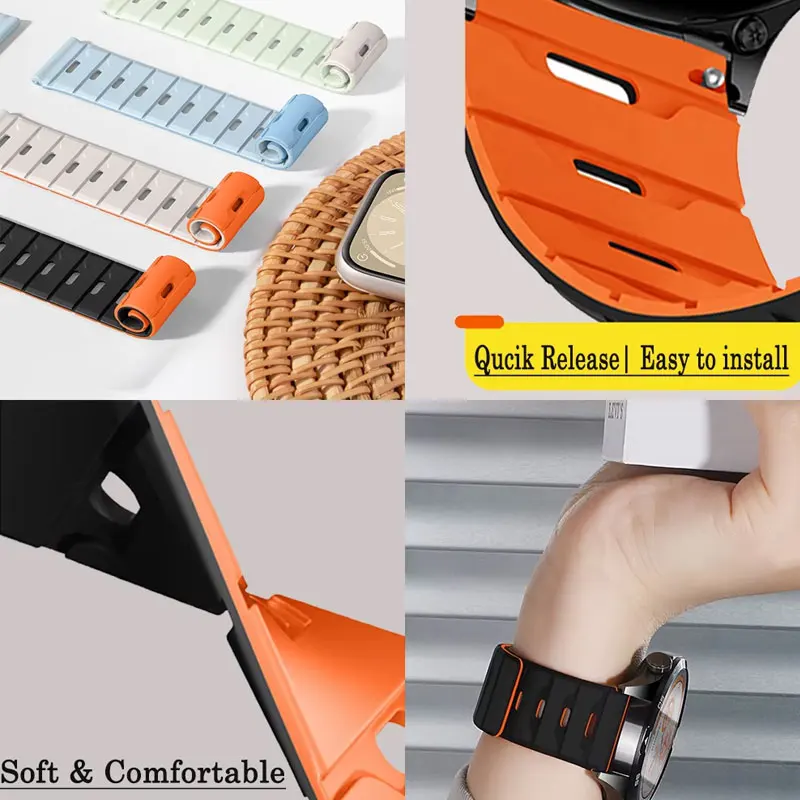 Metal Connector Redmi Watch 4 5 6 Strap Magnetic Watchband For Xiaomi Mi Band 10Pro 8Pro 9Pro Bracelet - view 4