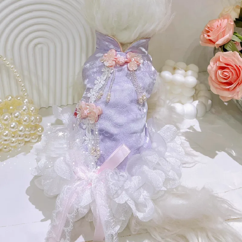 

Small Dog Dress Summer Pet Clothes Cat Chihuahua Clothing Yorkie Pomeranian Shih Tzu Maltese Puppy Dog Clothing Pet Apparel