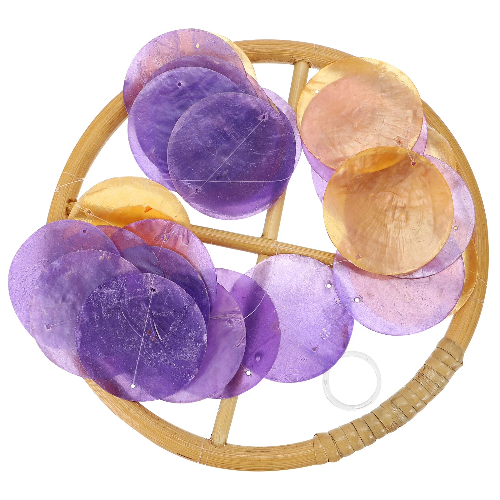 

Shell Wind Chime Ornament Decorative Hanging Garden Practical Decoration Home Chimes Bamboo Pendant Creative