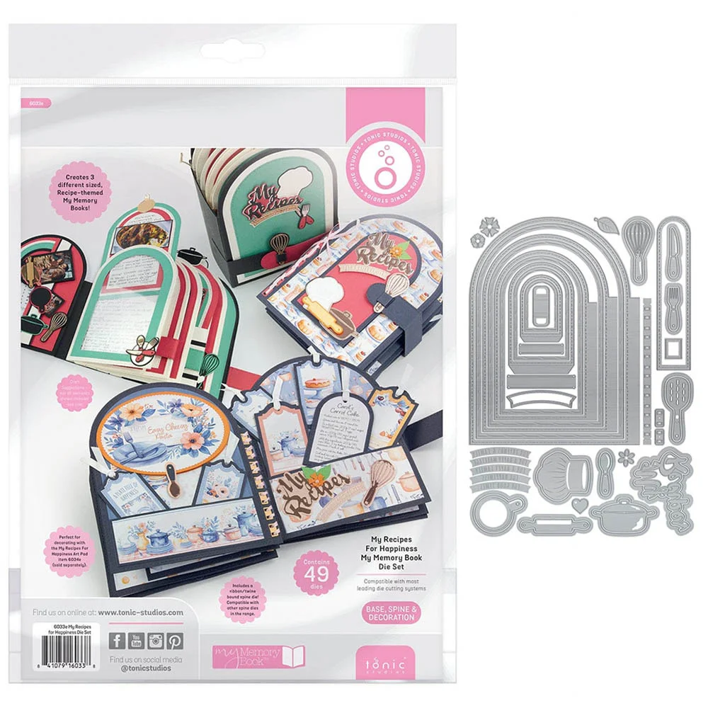 Tonic Festive Spooky and Sweet Sugar Skull Weihnachts- und Halloween-Geschenkbox Metall-Stanzformen DIY Scrapbooking Prägung Bastelzubehör