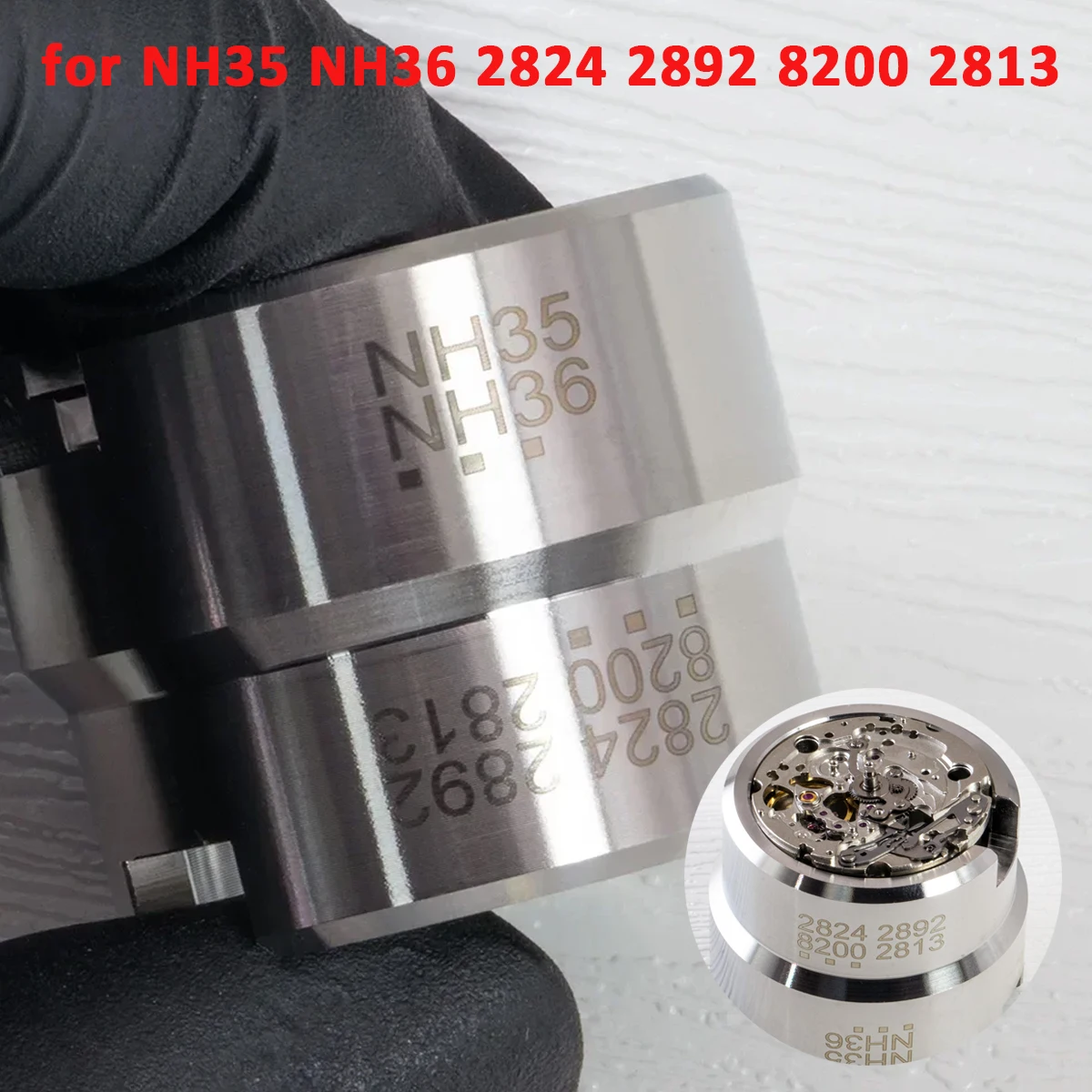 NH35 NH36 Uhrwerkhalterung passend für 2824 2892 8200 2813 Uhrwerke Mod-Kit Basis Uhrenreparatur Montagewerkzeugständer