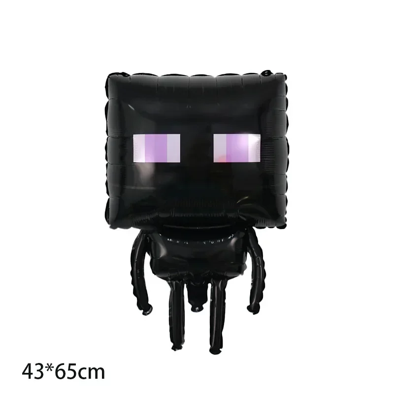 Minecrafte Pixel Balloon Anime Game Thema Meerdere ballonnen voor verjaardagsfeestje MC Decoratie Aluminium Film Ballon Nummerset