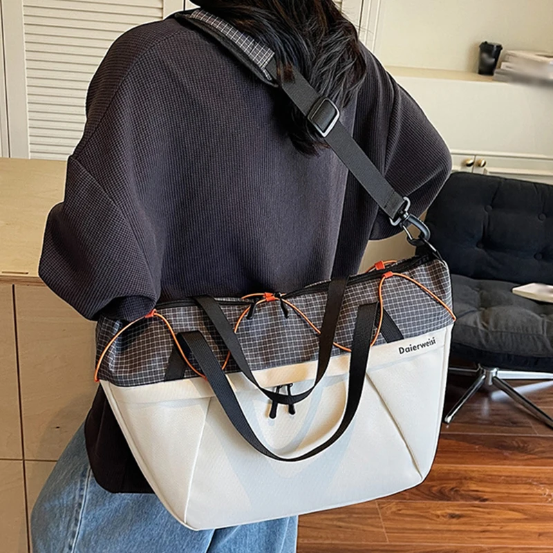 Dames Reistas Contrastkleur Outdoor Zakenreis Woon-werkverkeer Winkelen Handtas Droog Nat Weekendbagage Tote Handtas