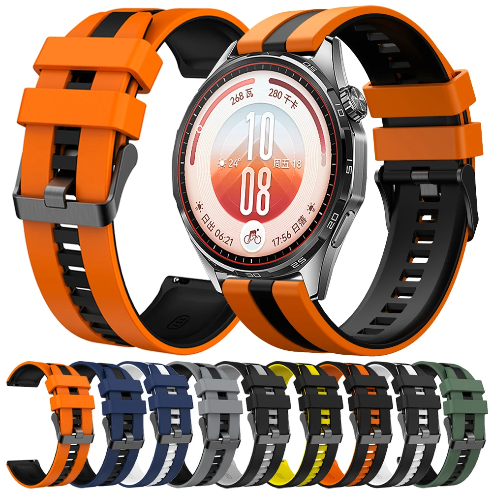 20mm 22mm Silicone Strap For HUAWEI WATCH GT 7 7Pro GT6 GT5 GT4 46mm Watchband GT 3 SE 2 42mm Watch 6 5 4 Pro Replace Wristbands