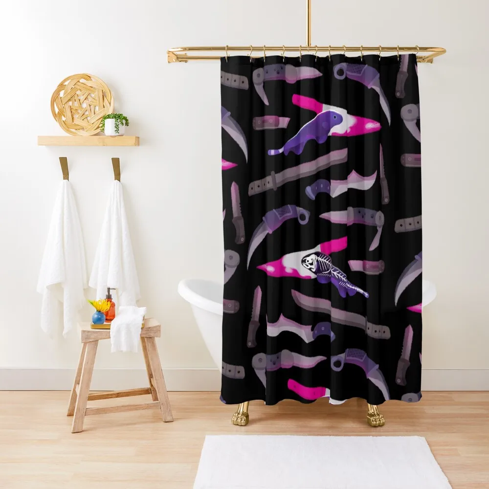 

Ghost Knife fish Shower Curtain Waterproof Fabric Shower Shower For Bathroom For Bathrooms With Beautiful Designs Curtain