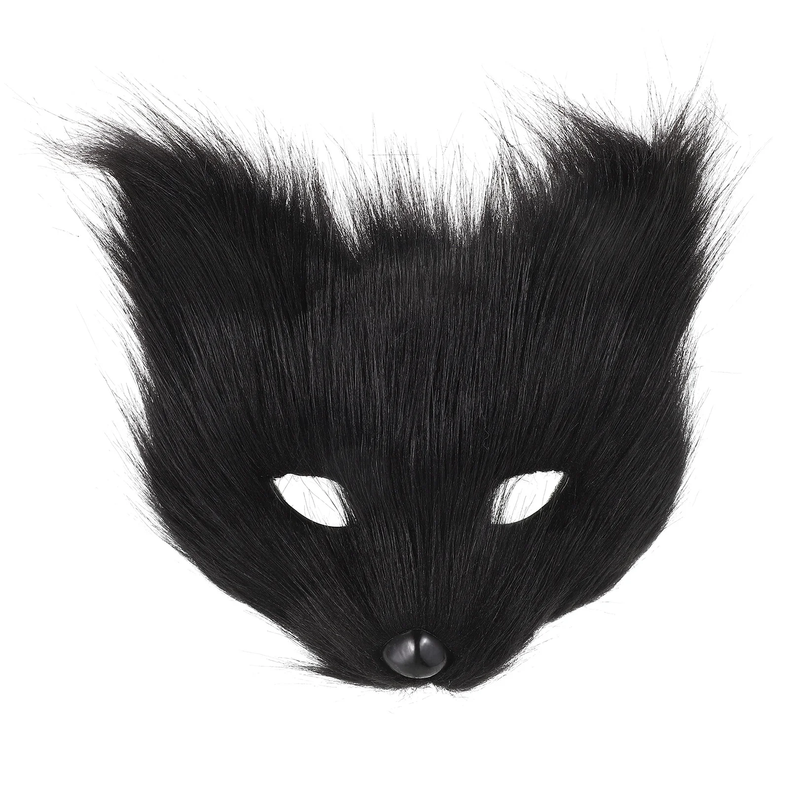 

Half-faced Animal Mask Kit Faux Fox Cat Cosplay Black Masks Halloween Carnival Men and Women