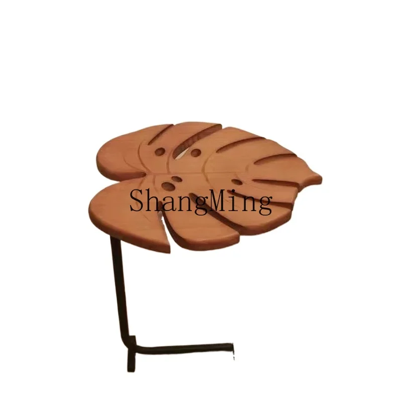 

ZYH walnut medieval balcony bedroom corner few living room casual coffee table creative small apartment