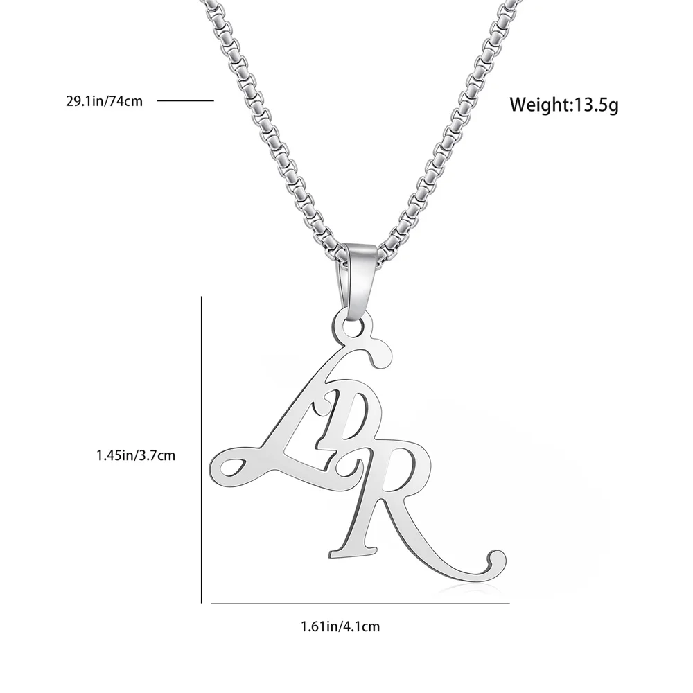 Ldr Stainless Steel Pendant Singer Star Lana Del Rey Same Simple Exquisite Fashion Sweater Necklace Woman Jewelry