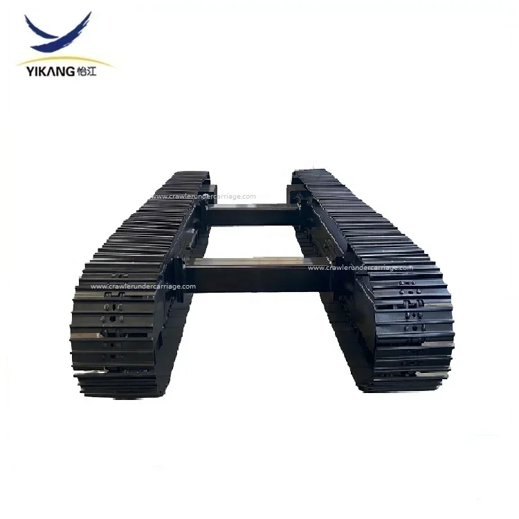 manufacture customized structure parts crawler rubber tracked steel undercarriage for multifunctional construction machinery