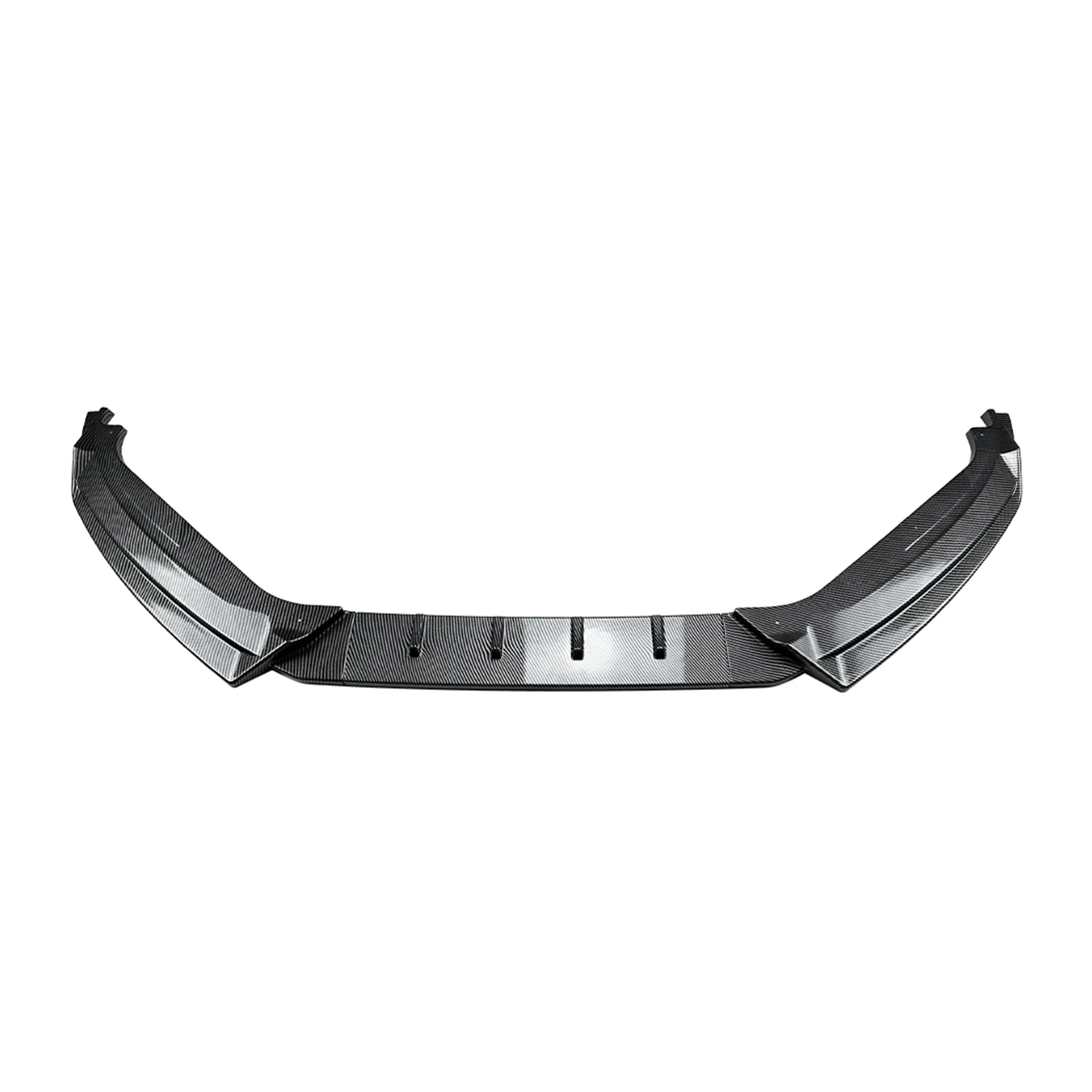폭스바겐 VW 시로코 MK3 초기 R라인 GTS 2008-2014용 프론트 범퍼 스포일러 립 카본 파이버 룩/글로스 블랙 로워 스플리터 썸네일 2
