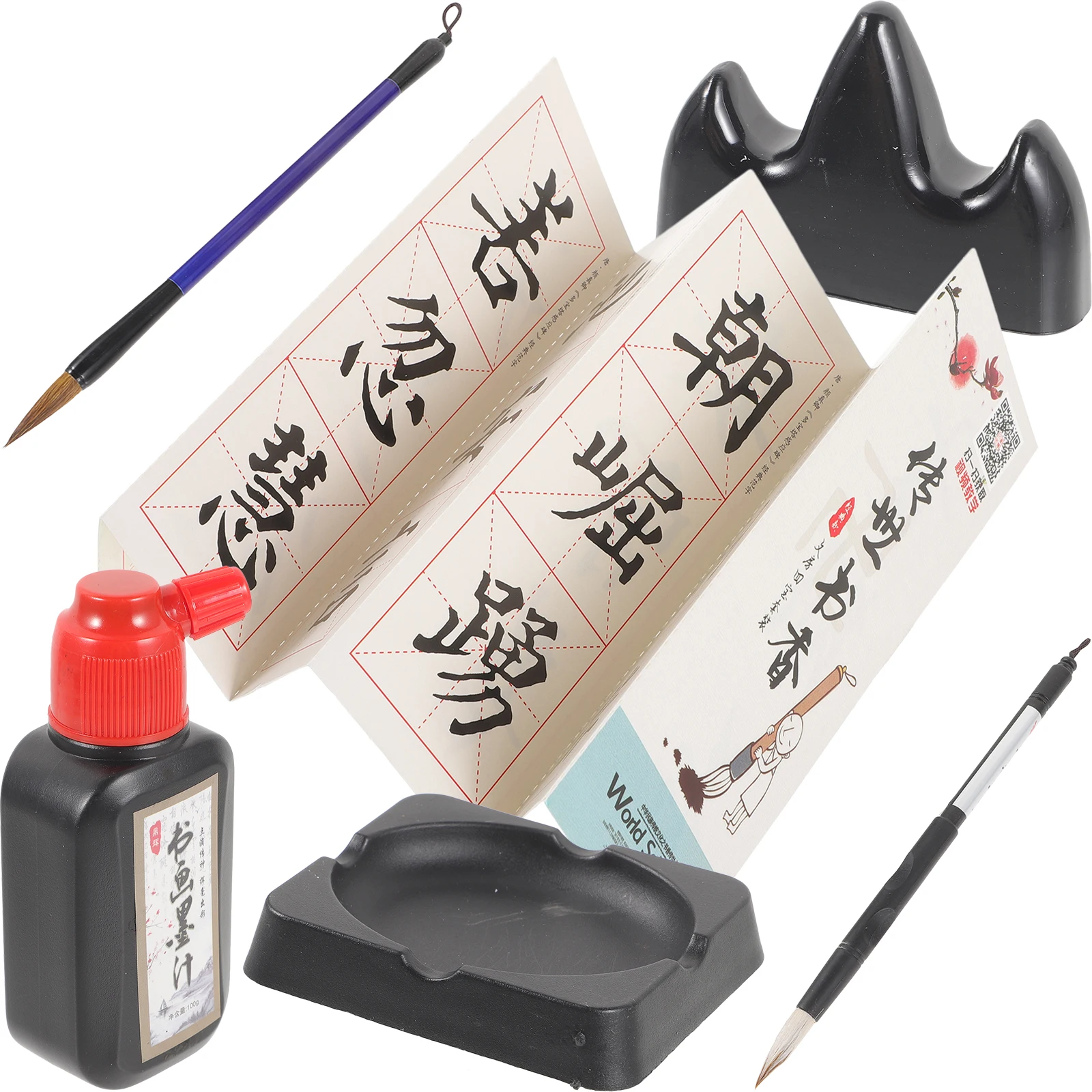 

1 Set Calligraphy Pen Brush Set For Canvas Painting Water Writing Cloth Learn Chinese Art Supplies Beginners Stationery Kit