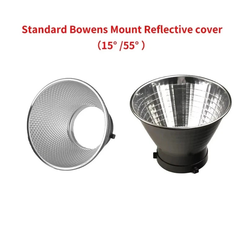 Universal 15° 55° Bowens Mount Hyper Reflector Standard Cover for Aputure Godox Jinbei Bowens Mount Lights