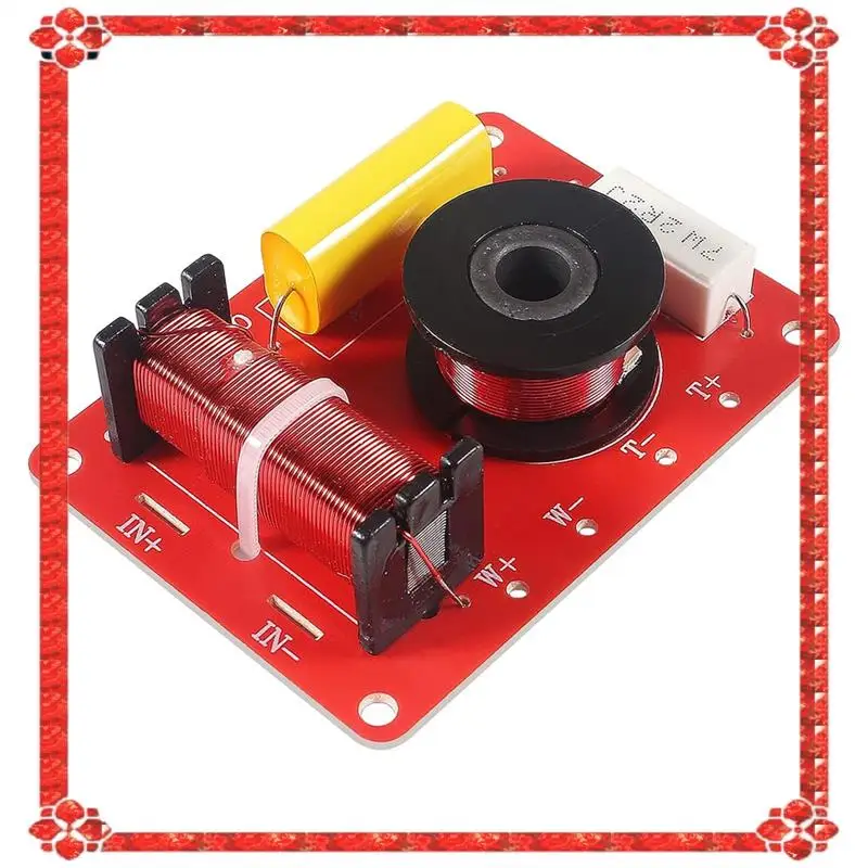 Système de haut-parleurs bidirectionnels, 3 pièces, livraison en 24 heures, filtres croisés Audio, distributeur de fréquence en plastique rouge 130W