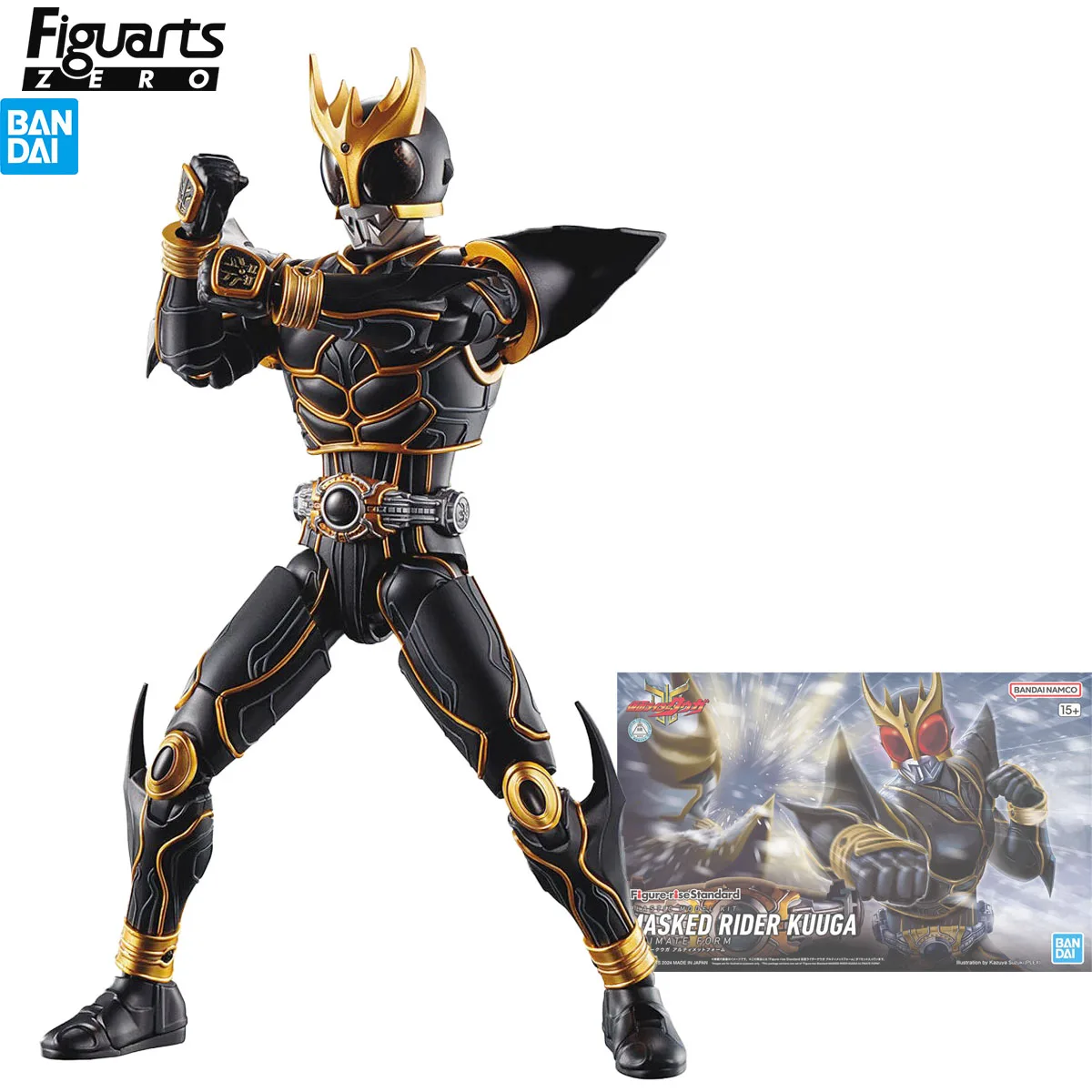 In Stock Original BANDAI SPIRITS  Figure-rise Standard MASKED RIDER KUUGA Anime Figure Action Figure Anime Cartoon Model Toys