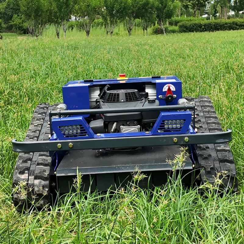 カスタマイズ可能なリモコン式芝刈り機、芝生・農場用無限軌道除草ロボット、自動自走式草刈機
