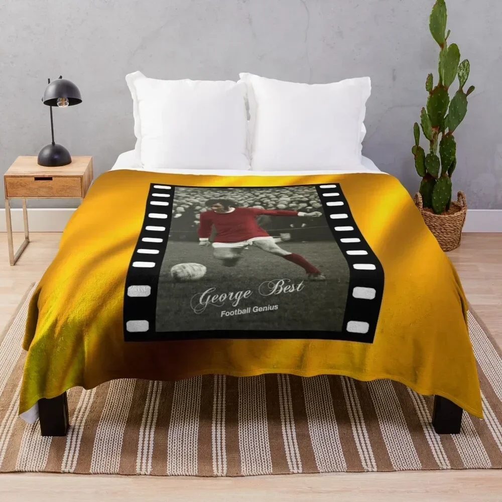 

George Best - Football Genius Throw Blanket Single Picnic Flannel Fashion Sofas Blankets