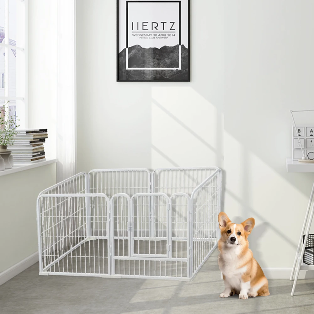 6 لوحات الثقيلة الكلب جرو روضة طوي ممارسة جرو بيت قفص الثقيلة الكلب ممارسة سياج للقطط جرو الأرانب