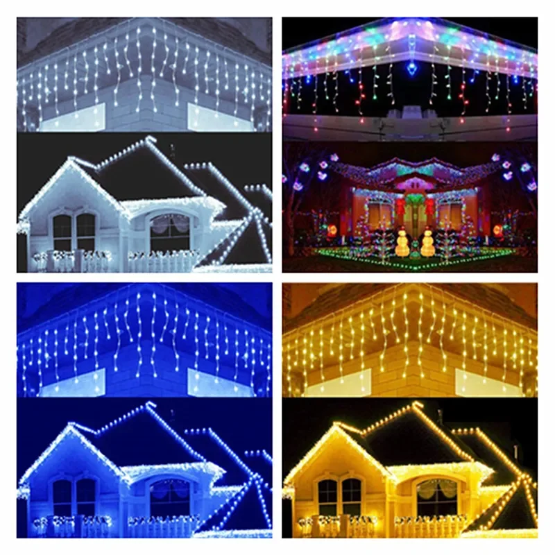 Festoon Led Light Christmas Decorations LED Garland Curtain Navidad