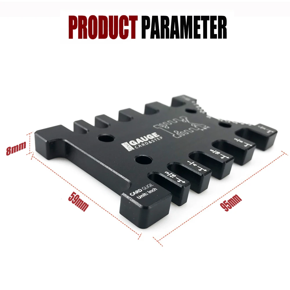 2025 Aluminum Dovetail Jig Woodworking Tenon Caliper Height Measuring Gauge Precision Gap Gauge Metric/inch Caliper Machine Tool