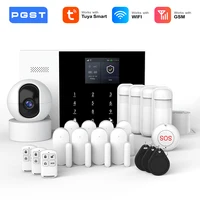 PGST residencial Tuya inteligente Gsm Wifi sistema de alarma para el hogar alarma de seguridad inalámbrica casa Smart Life App Control funciona con ALexa